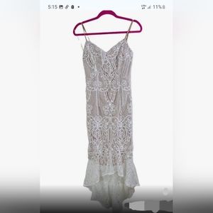 Stunning Cream Lace Dress (M)